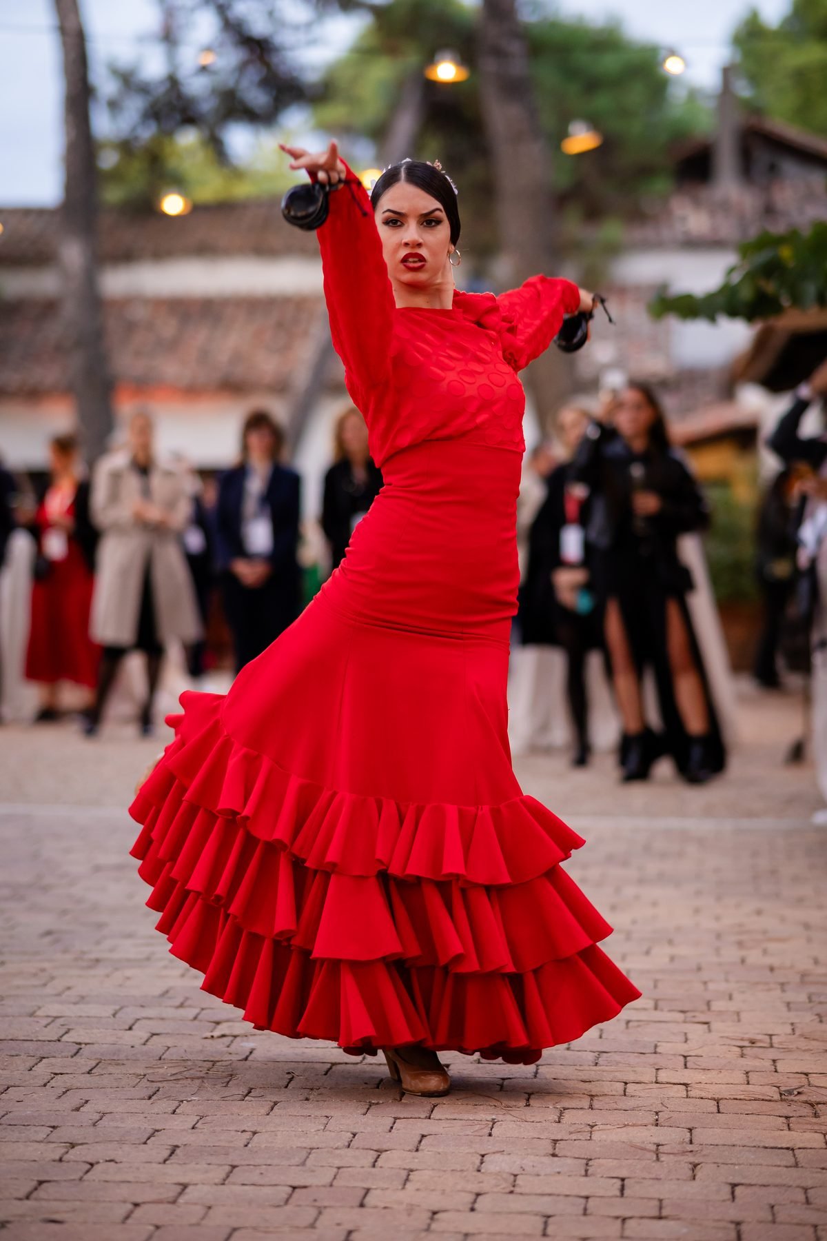 Flamenco dancer performing at dusk, filmed by Illumino Media